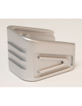 Aluminum Magazine Base Cover Silver
