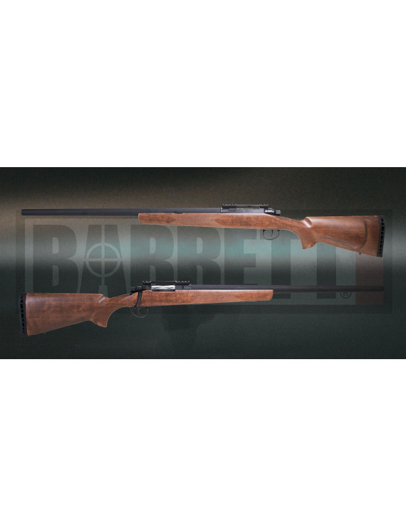 Barrett Fieldcraft Sniper Rifle Wood with Black Barrel