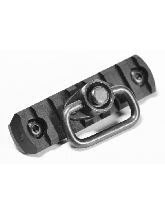 M-LOK Plate with QD Sling Swivel Black