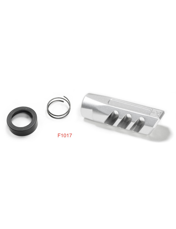 F1 Firearms Angled Faced Silver Muzzle